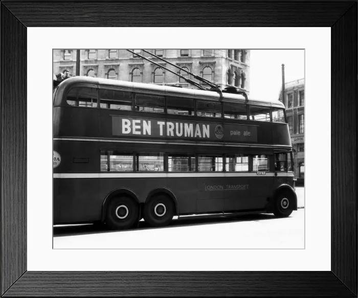 Framed Print : Double Decker Bus - 1956