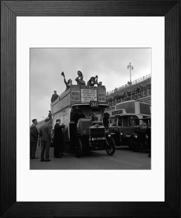 Framed Print : Old Commercial Vehicles - May 1962 take part in the London to Brighton run