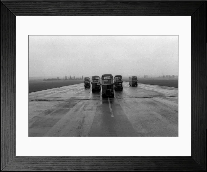 Framed Print : Red Arrow Double Decker Buses - June 1979 Framed Print : Red Arrow Double Decker Buses - June 1979