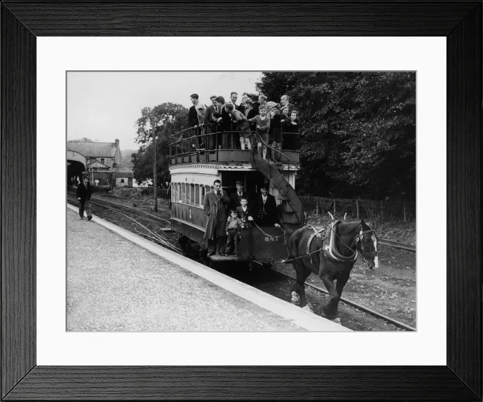 Framed Print : Fintona Horse Tram circa 1935 Framed Print : Fintona Horse Tram circa 1935
