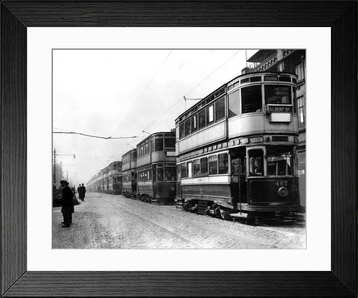 Framed Print : Manchester Tram, June 1938