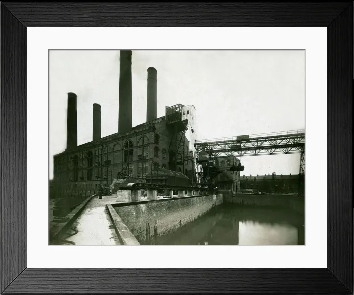 Framed Print : Lots Road power station in Chelsea. When built was the largest power station in the world Framed Print : Lots Road power station in Chelsea. When built was the largest power station in the world