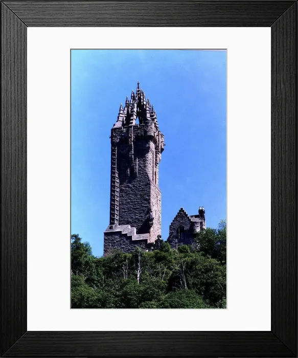 Framed Print : Wallace Monument Stirling - Sir William Wallace. Circa 1980 Framed Print : Wallace Monument Stirling - Sir William Wallace. Circa 1980