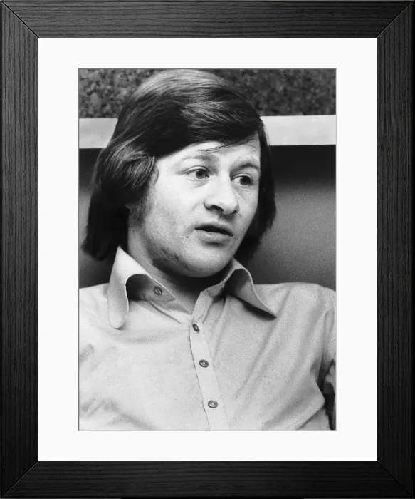 Framed Print : Alex Higgins snooker player April 1973 in his managers office Framed Print : Alex Higgins snooker player April 1973 in his managers office