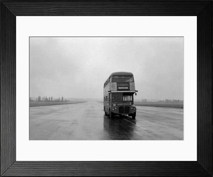 Framed Print : Routemaster bus part of the Red Arrows bus display team seen here at Chiswick testing Framed Print : Routemaster bus part of the Red Arrows bus display team seen here at Chiswick testing
