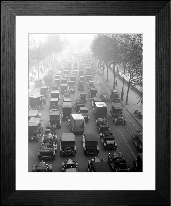 Framed Print : The Embarkment London during the General Strike May 1926 Framed Print : The Embarkment London during the General Strike May 1926
