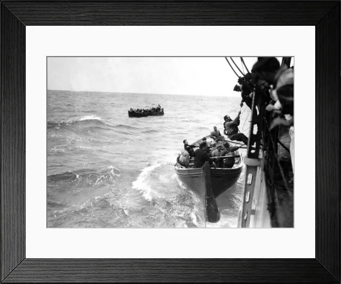 Framed Print : Sontay World War I May 1917 - French S. S. Sontay'torpedoed in Mediterranean