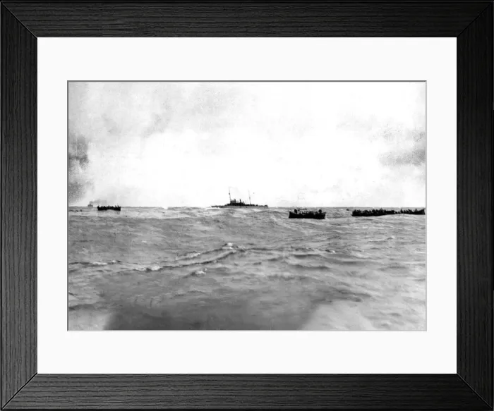 Framed Print : Sontay World War I May 1917 - French S. S. Sontay'torpedoed in Mediterranean Framed Print : Sontay World War I May 1917 - French S. S. Sontay'torpedoed in Mediterranean