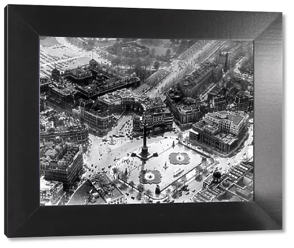 London England May 1937 Trafalgar Square London Aerial Views Landmarks