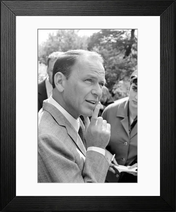 Framed Print : Frank Sinatra Actor and Singer - June 1962 1960s Framed Print : Frank Sinatra Actor and Singer - June 1962 1960s