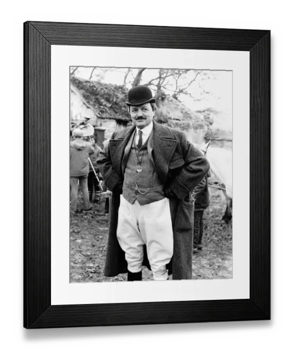 Framed Print : Peter Bowles actor as The Irish RM - July 1984
