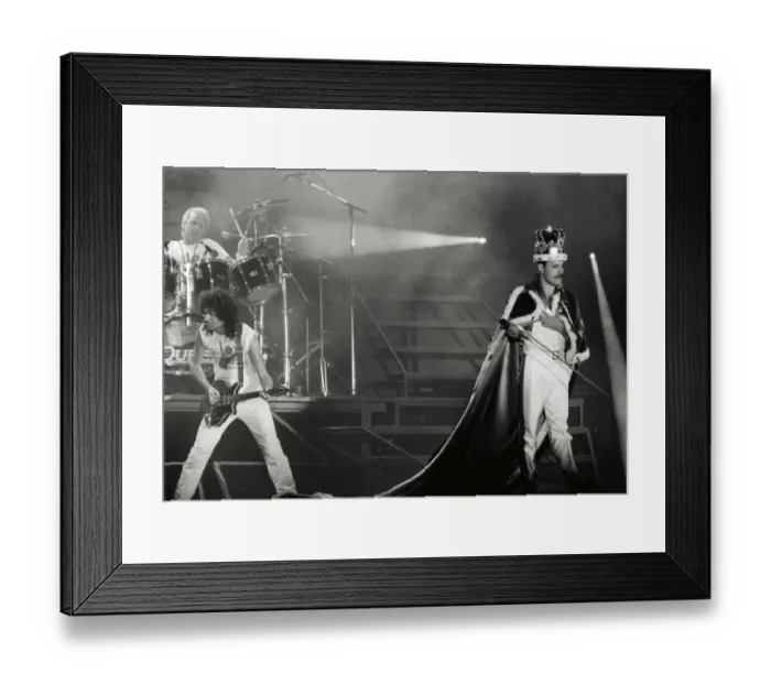 Framed Print : Queen Rock Group - Freddie Mercury, Brian May, John Deacon & Roger Taylor