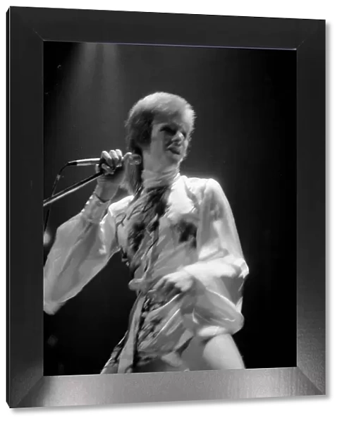 David Bowie performing on stage at the Dome Theatre Brighton