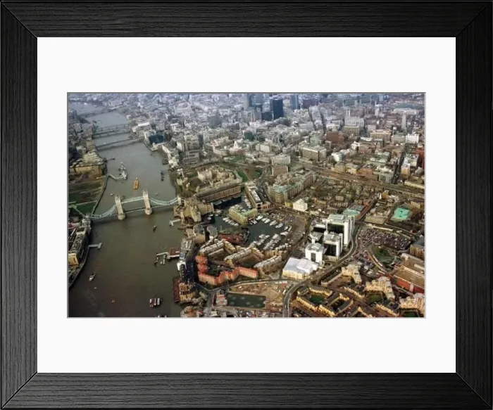 : Tower Bridge London and the St Katharines Dock Area of London : Tower Bridge London and the St Katharines Dock Area of London