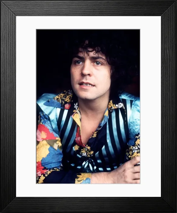 Framed Print : Marc Bolan also of rock group TRex January 1974