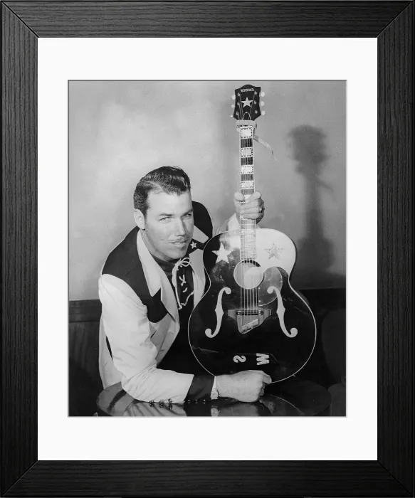 Framed Print : Slim Whitman, the American singing star who become famous by singing the old song