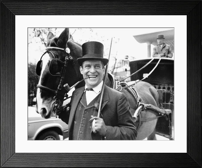 Framed Print : Jeremy Brett Pipesmoker of the Year 1989. He arrived at the Savoy to collect Framed Print : Jeremy Brett Pipesmoker of the Year 1989. He arrived at the Savoy to collect