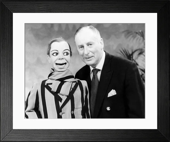 Framed Print : Peter Brough and Archie Andrews made their first appearance for 25 years in Time Of Your Framed Print : Peter Brough and Archie Andrews made their first appearance for 25 years in Time Of Your
