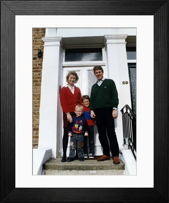 Framed Print : Stephen Cole former Sky TV presenter and his wife Anne Marie bought a house in Ealing in Framed Print : Stephen Cole former Sky TV presenter and his wife Anne Marie bought a house in Ealing in
