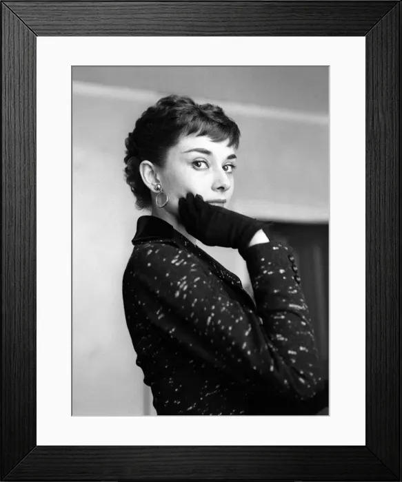 Framed Print : Audrey Hepburn - Actress - November 1954 Framed Print : Audrey Hepburn - Actress - November 1954