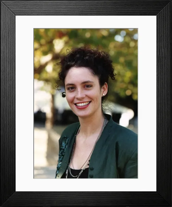 Framed Print : Fiona Gillies actress - November 1989 Framed Print : Fiona Gillies actress - November 1989