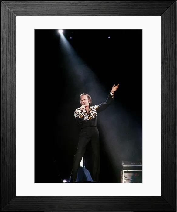 Framed Print : Neil Diamond Entertainer