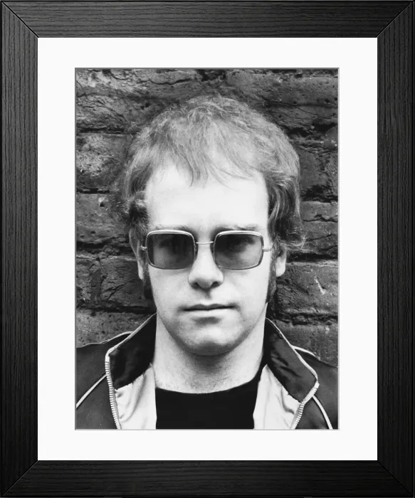 Framed Print : Elton John pop star