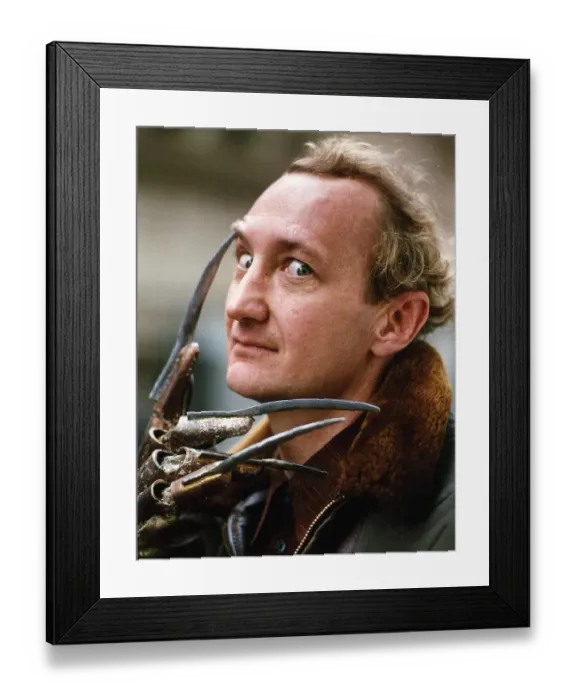 Framed Print : Robert Englund actor who plays the character of Freddie Kruger in the series Nightmare Framed Print : Robert Englund actor who plays the character of Freddie Kruger in the series Nightmare