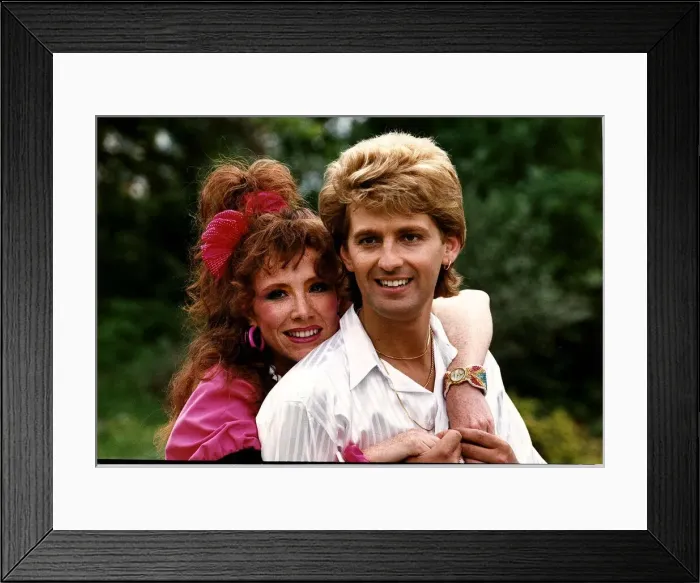 Framed Print : Graham Bickley Actor from Bread with actress May 1989
