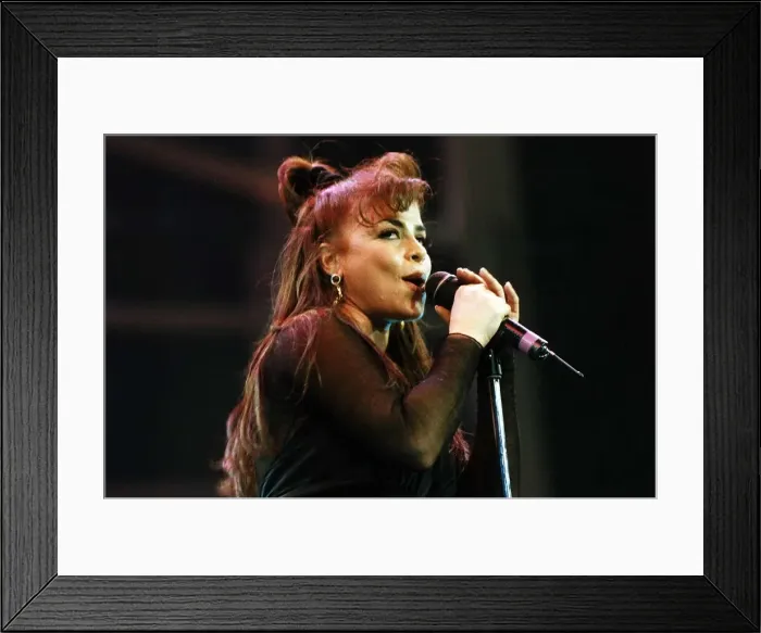Framed Print : Paula Abdul pop singer choreographer in a performance
