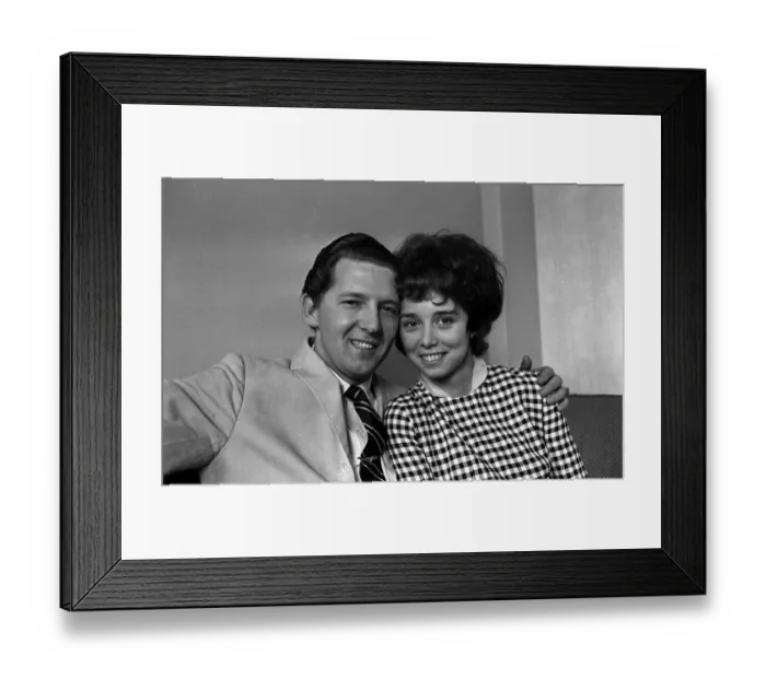 Framed Print : Jerry Lee Lewis Rock and Roll singer May 1962 with his wife Myra in London Framed Print : Jerry Lee Lewis Rock and Roll singer May 1962 with his wife Myra in London