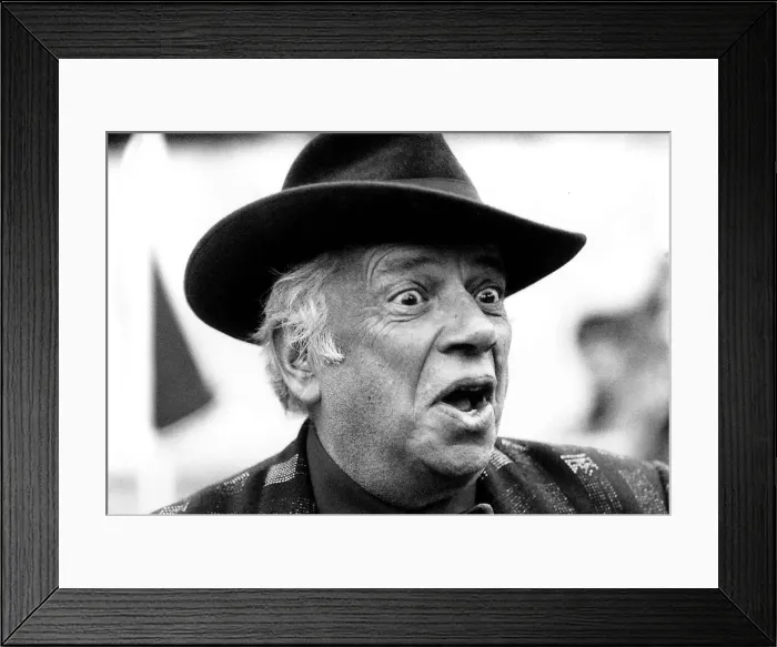 Framed Print : George Melly Jazz singer 1991