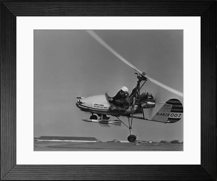 Framed Print : Aircraft Wallis Autogyro - August 1967 Group Captain Ken McHaddie demonstrates Framed Print : Aircraft Wallis Autogyro - August 1967 Group Captain Ken McHaddie demonstrates