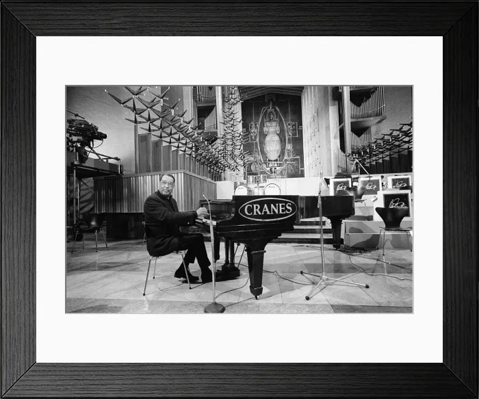 Framed Print : Duke Ellington and Orchestra February 1966 recorded a concert for ABC Television in