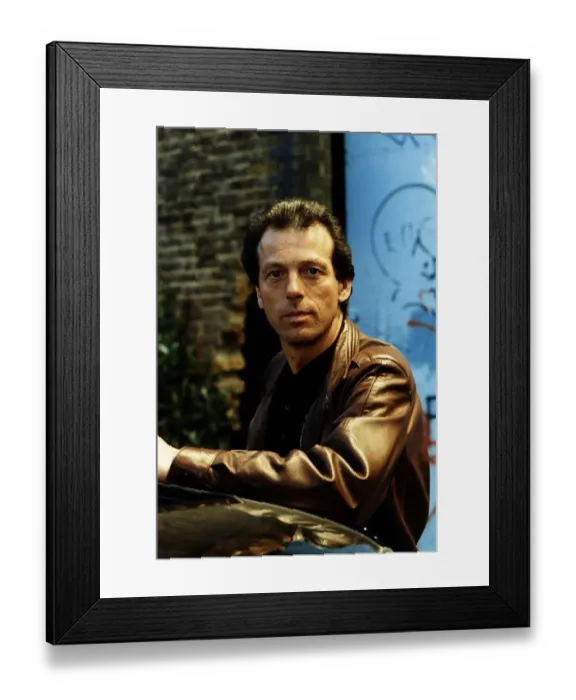 Framed Print : Leslie Grantham actor and star of TV Programme The Paradise Club