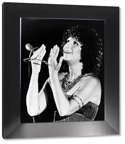 Barbra Streisand Singer in concert in the United States 1977
