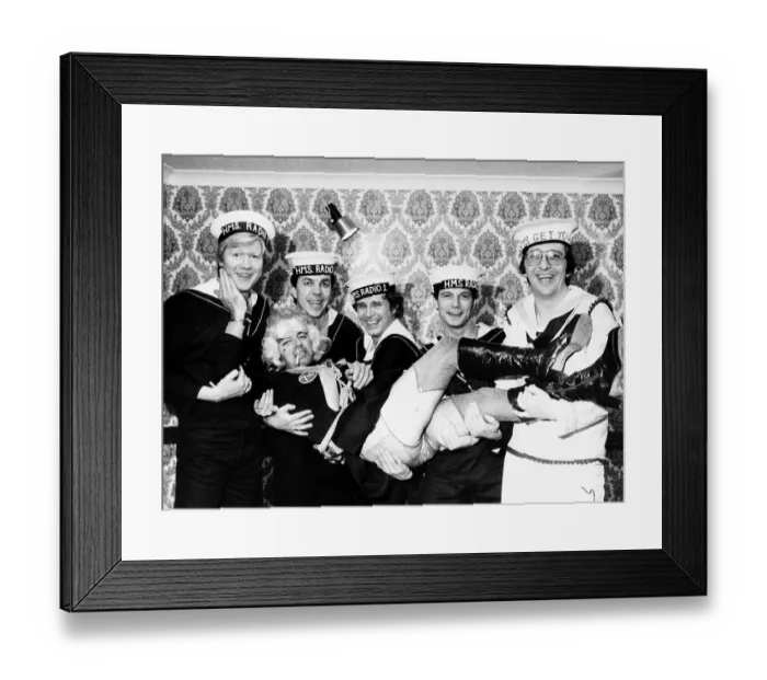 Framed Print : Tony Blackburn Disc Jockey with fellow Radio One Disc Jockeys Kid Jenson, Andy Peebles Framed Print : Tony Blackburn Disc Jockey with fellow Radio One Disc Jockeys Kid Jenson, Andy Peebles