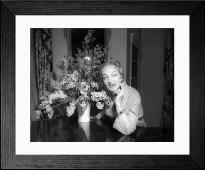 Framed Print : Marlene Dietrich - May 1955 - actress Framed Print : Marlene Dietrich - May 1955 - actress