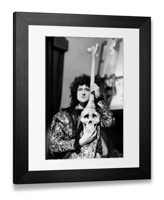 Framed Print : Brian May of the Queen Rock Group during the filming of Its A Hard Life Framed Print : Brian May of the Queen Rock Group during the filming of Its A Hard Life