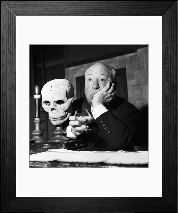 Framed Print : Alfred Hitchcock - film director - June 1964 In studio 2 with props from Framed Print : Alfred Hitchcock - film director - June 1964 In studio 2 with props from