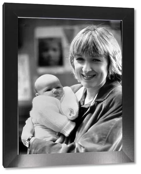 Gil Brailey with her baby - August 1989 Gil feared she was for the chop when she