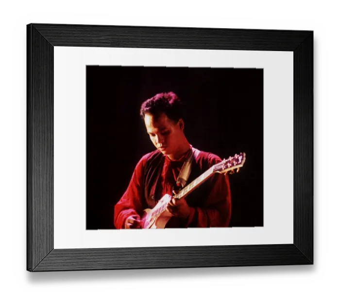 Framed Print : The Pixies on stage at Reading Festival 1990 Joey Santiago guitarist