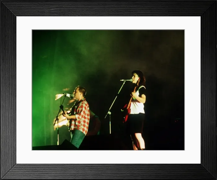 Framed Print : The Pixies on stage at Reading Festival 1990