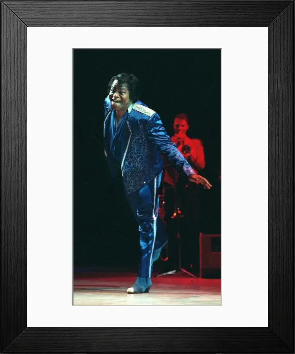 Framed Print : James Brown on stage at the Clyde Auditorium July 1998 Framed Print : James Brown on stage at the Clyde Auditorium July 1998