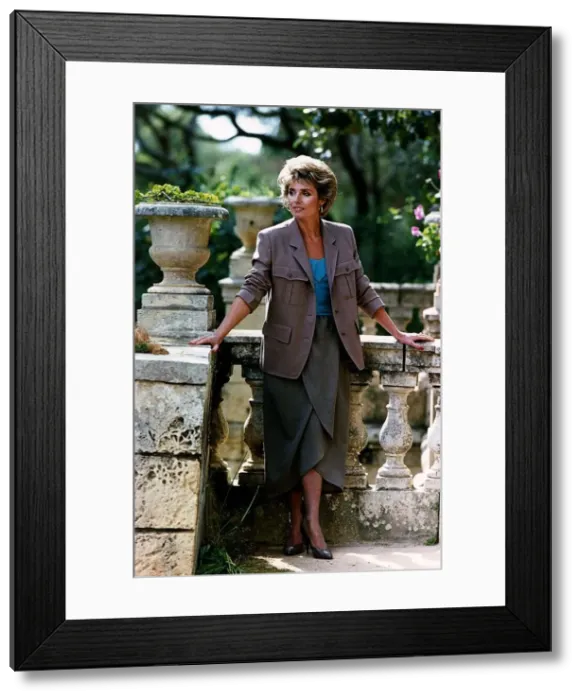 Framed Print : Jan Harvey actress from the BBC television series Howards Way