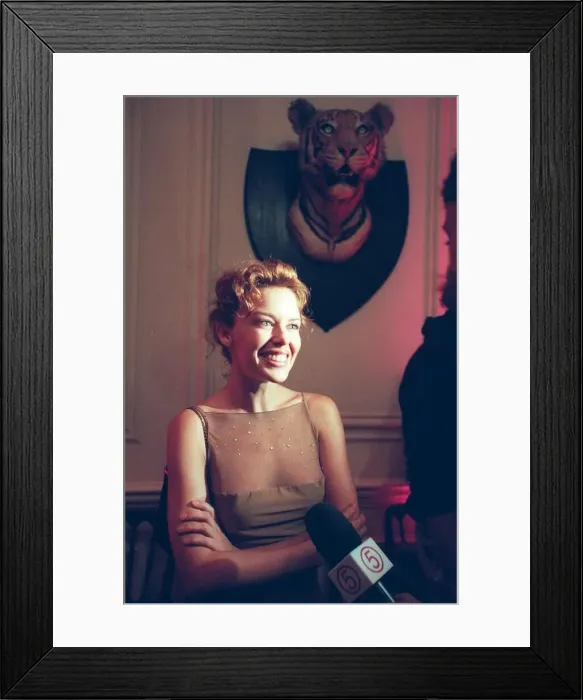 Framed Print : Kylie Minogue at the Film Festival party Hopetoun House Edinburgh Film Festival August Framed Print : Kylie Minogue at the Film Festival party Hopetoun House Edinburgh Film Festival August