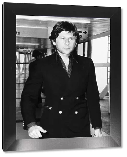 Roman Polanski Polish film director Heathrow Airport September 1977