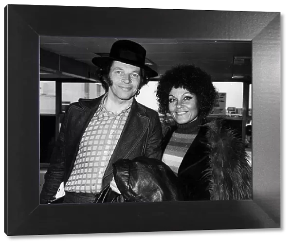 Johnny Dankworth jazz musician with wife Cleo Laine. 24th April 1973