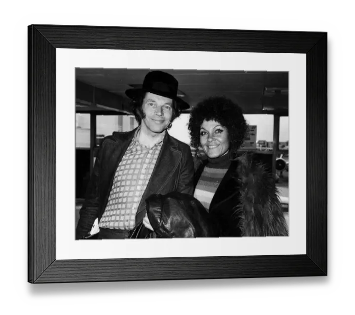 Framed Print : Johnny Dankworth jazz musician with wife Cleo Laine. 24th April 1973 Framed Print : Johnny Dankworth jazz musician with wife Cleo Laine. 24th April 1973