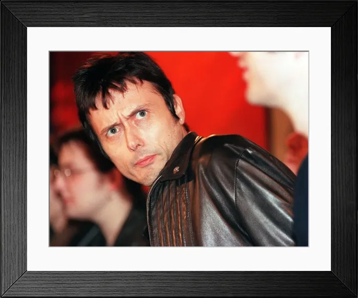 Framed Print : Brett Anderson singer of Suede March 1999 At their press conference in the Framed Print : Brett Anderson singer of Suede March 1999 At their press conference in the